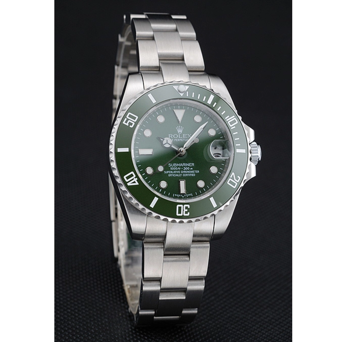 Aaa replica watch Submariner 1454151 Dial Steel Bracelet Stainless Green Rolex 0511